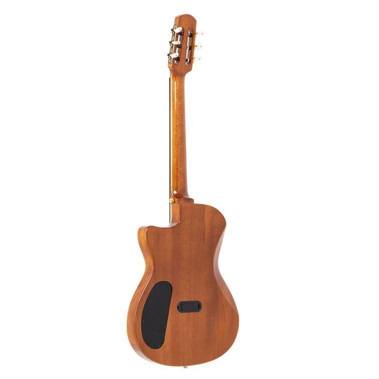 Angel Lopez SHERRY CE TB Hybrid Nylon Electric Semi-acoustic guitar, Tobacco sunburst