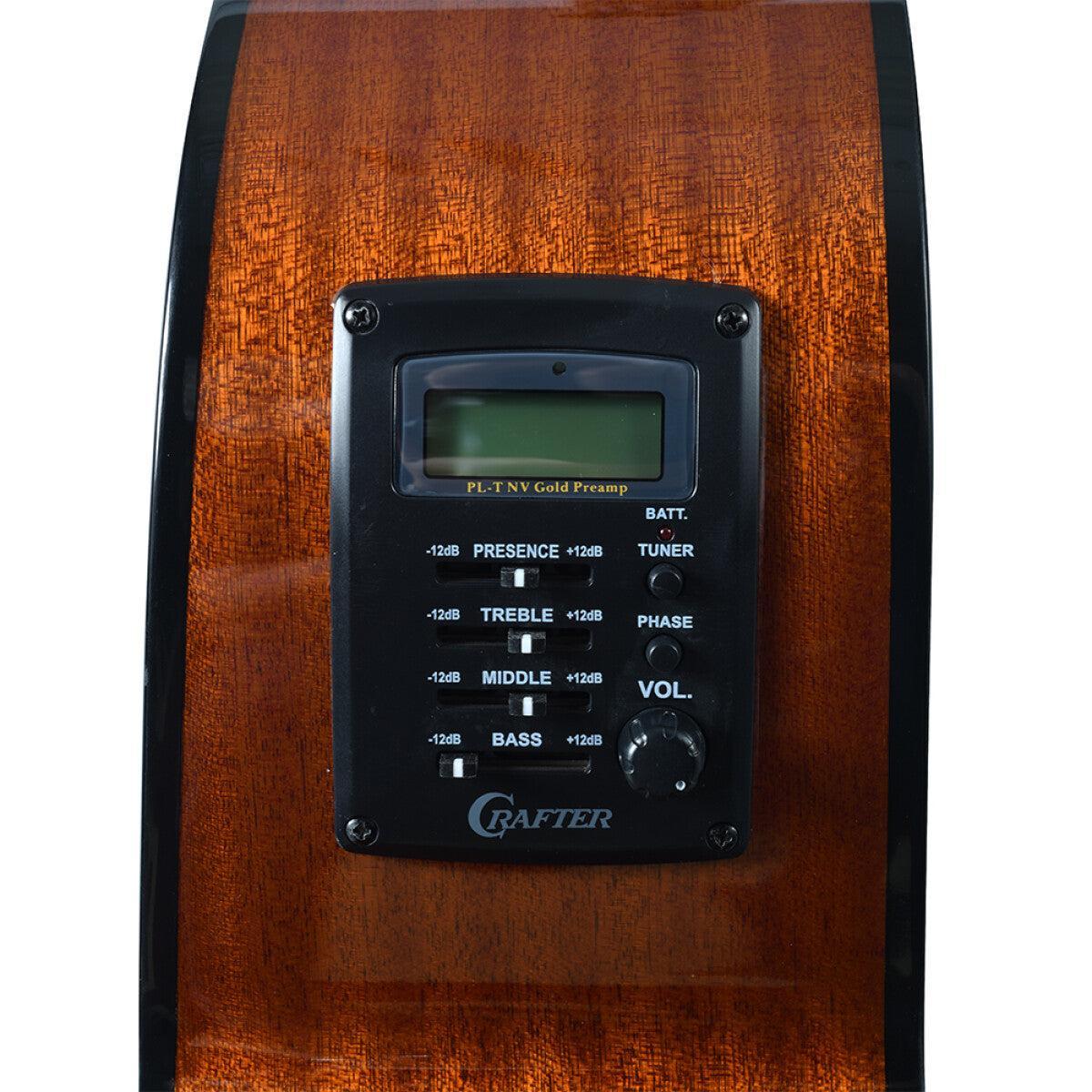 Crafter HJ250-CE-N – Jumbo western guitar med cutaway og pickup