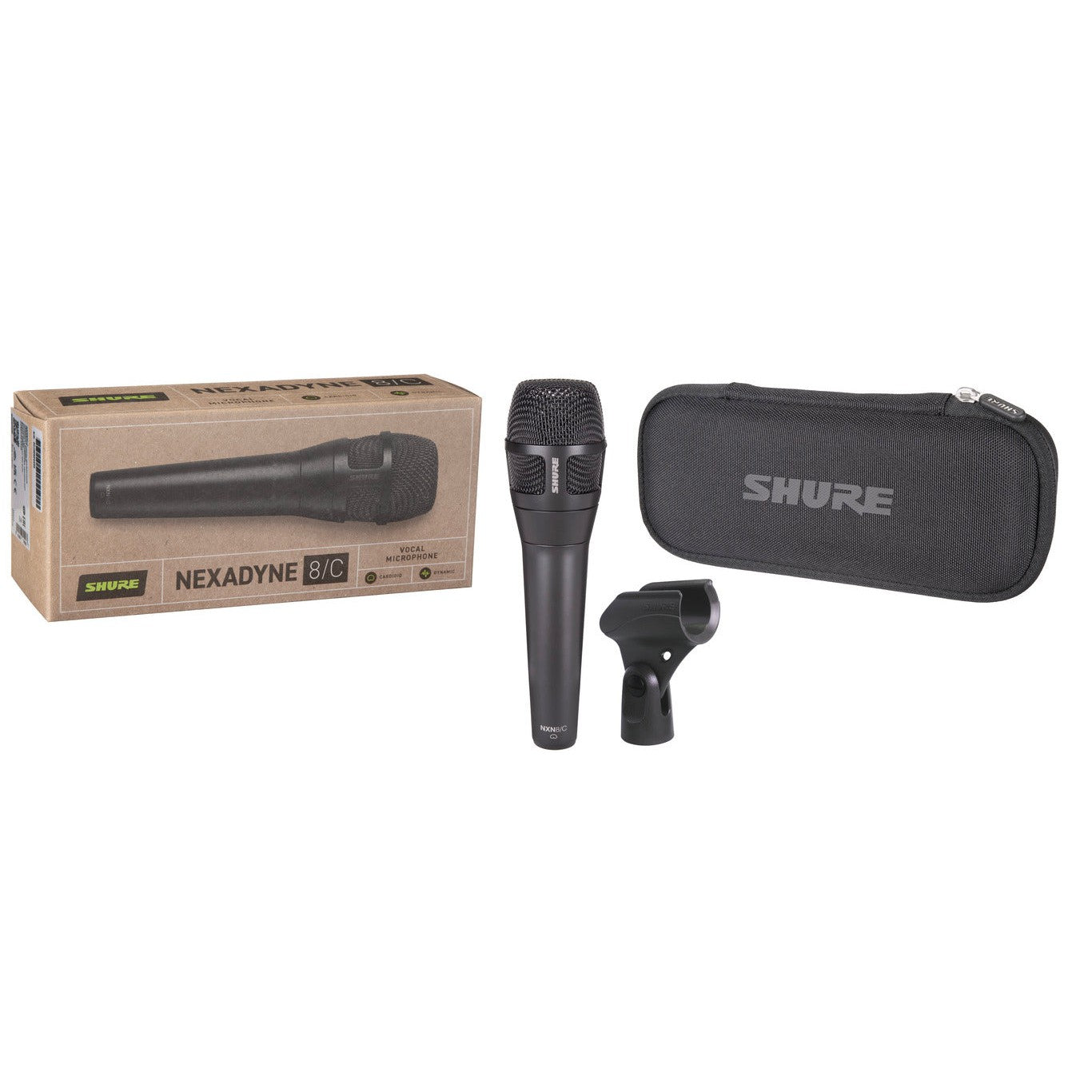 Shure Nexadyne Microphone, XLR, Cardioid, Black