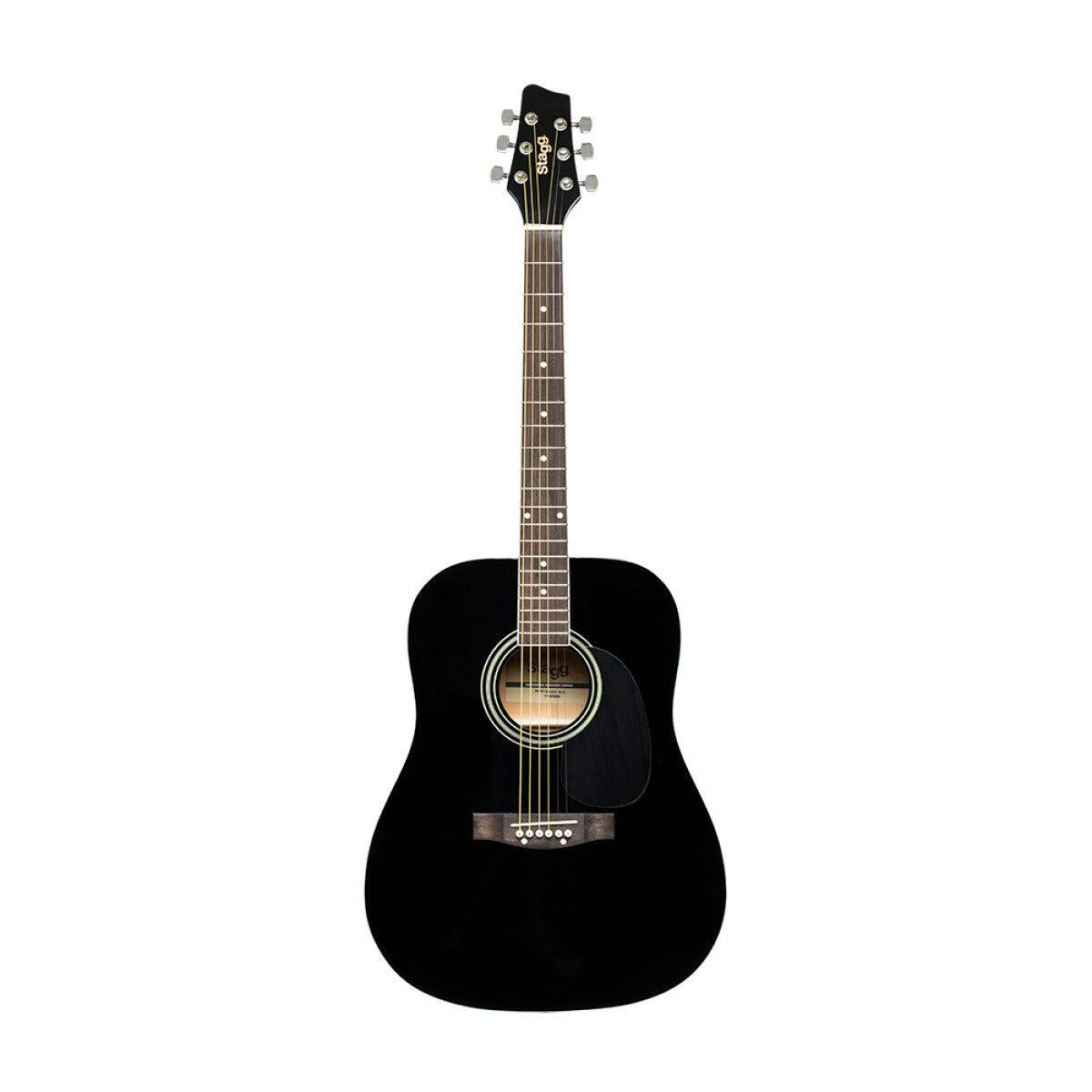 Stagg SA20D BLK – Akustisk western-guitar (dreadnought, sort)