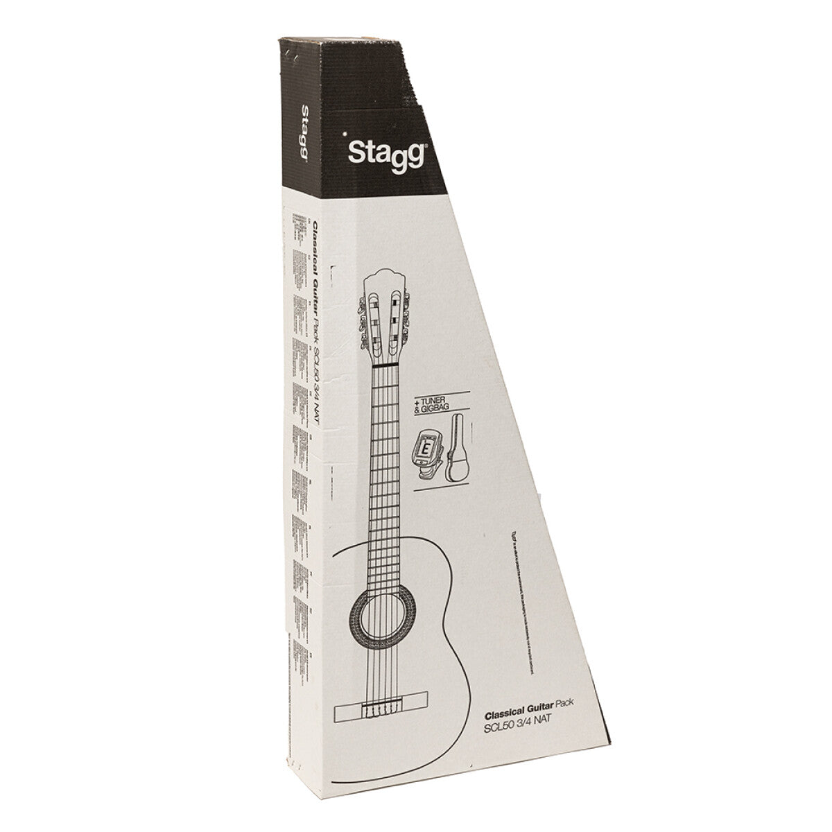 Stagg SCL50 3/4N PACK – Klassisk guitarpakke 3/4 (natur)