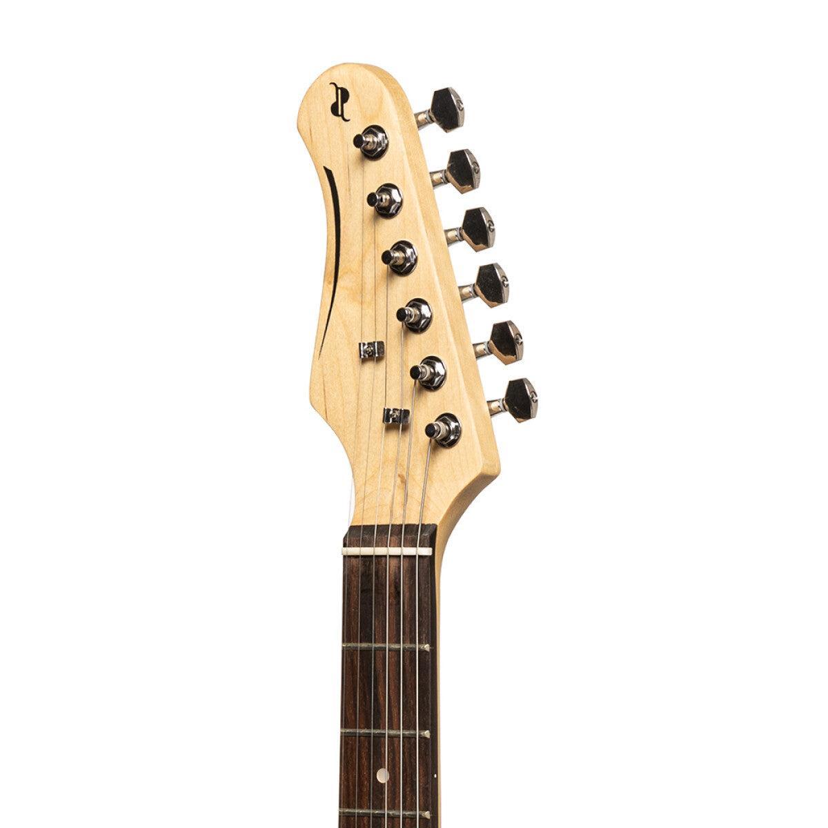 Stagg SES-30 BK LH – Venstrehåndet elguitar (sort)
