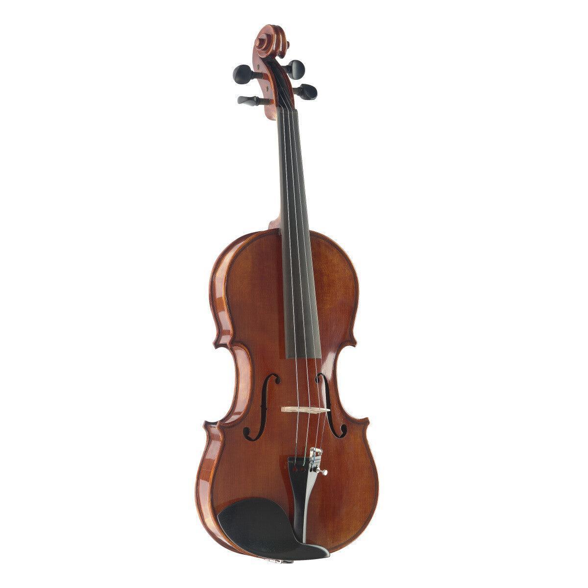Stagg VN-4/4 HG – 4/4 håndlakeret violin i massiv flammet ahorn med Deluxe transporttaske