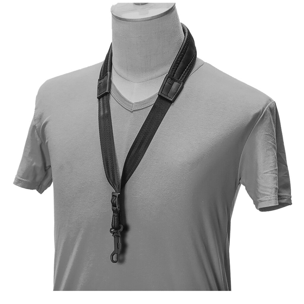Stagg justerbar Saxofon Strap i neopren sort - XL