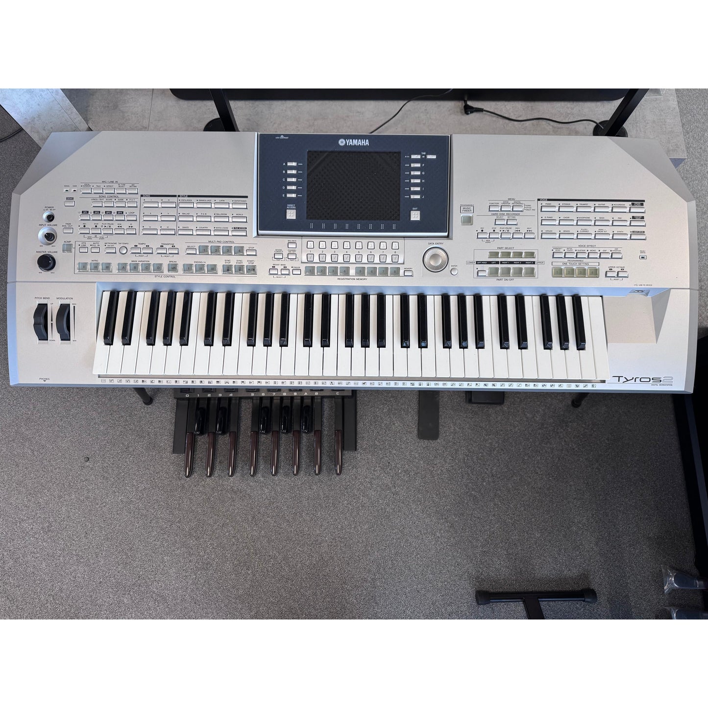 Yamaha Tyros 2 + Højtalersystem - Brugt