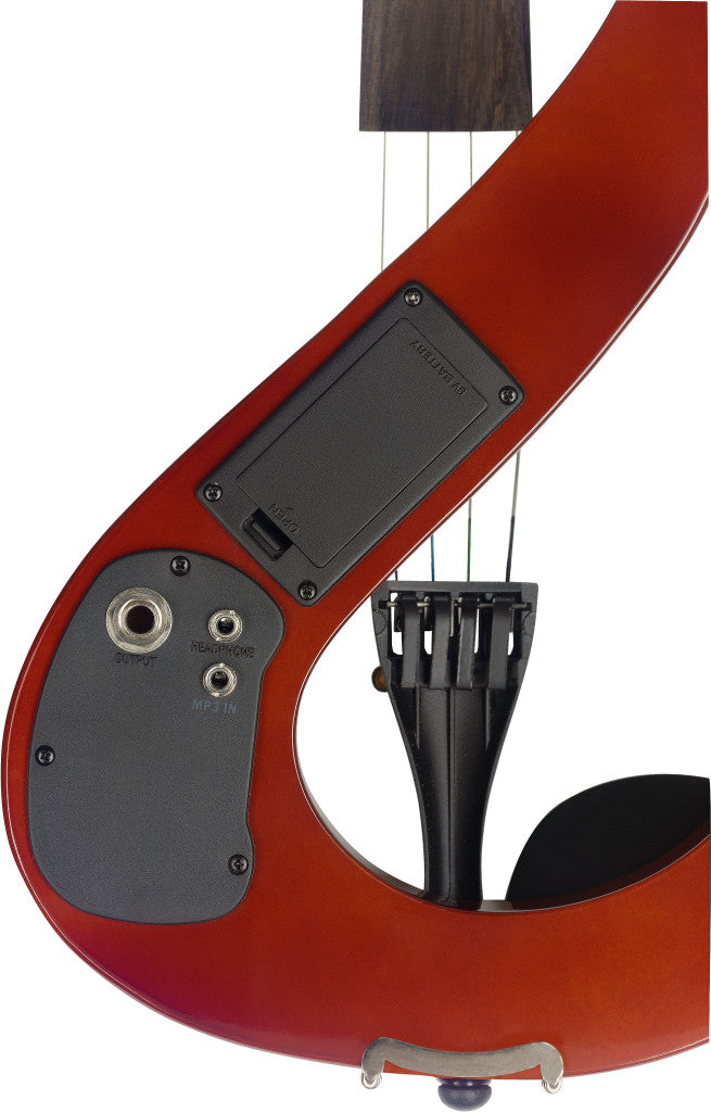 Stagg EVN 4/4 VBR – Elektrisk 4/4 violin med tilbehør, Violinburst