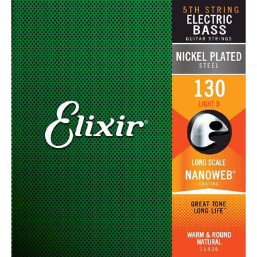 Emballage til Elixir Nanoweb basstreng med nikkelbelagt stål og Nanoweb coating