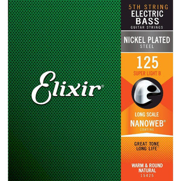 Elixir basstreng i nikkelbelagt stål med Nanoweb belægning til elektrisk basguitar