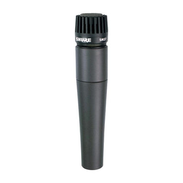 Sort mikrofon med robust design til vokal og instrumentoptagelse fra Shure