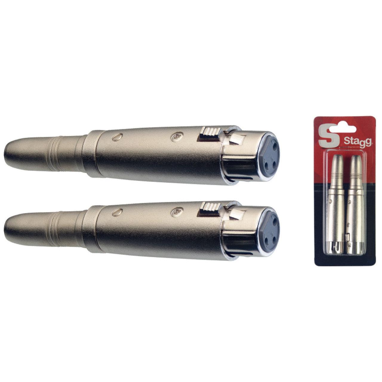 Stagg Hun Stereo Jack til Hun XLR Adapter - 2 stk. pk.