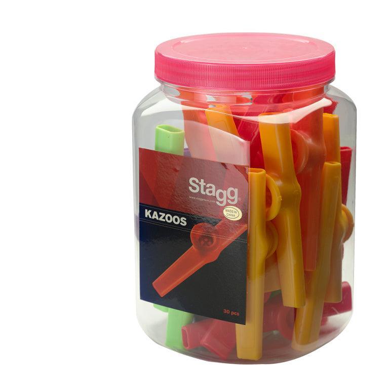 Stagg KAZOO-30 – Box med 30 farvede kazooer