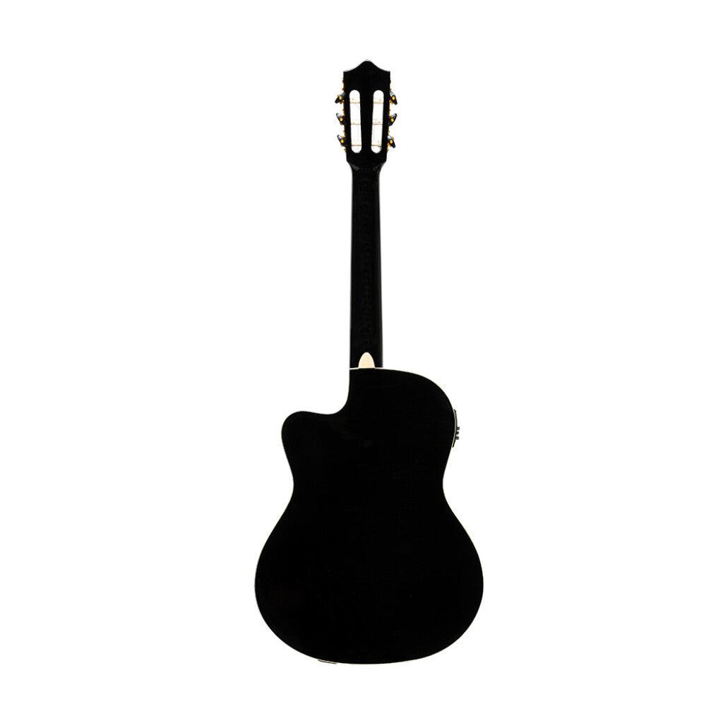 Stagg SCL60-TCE Classical Guitar with Preamp - Black
