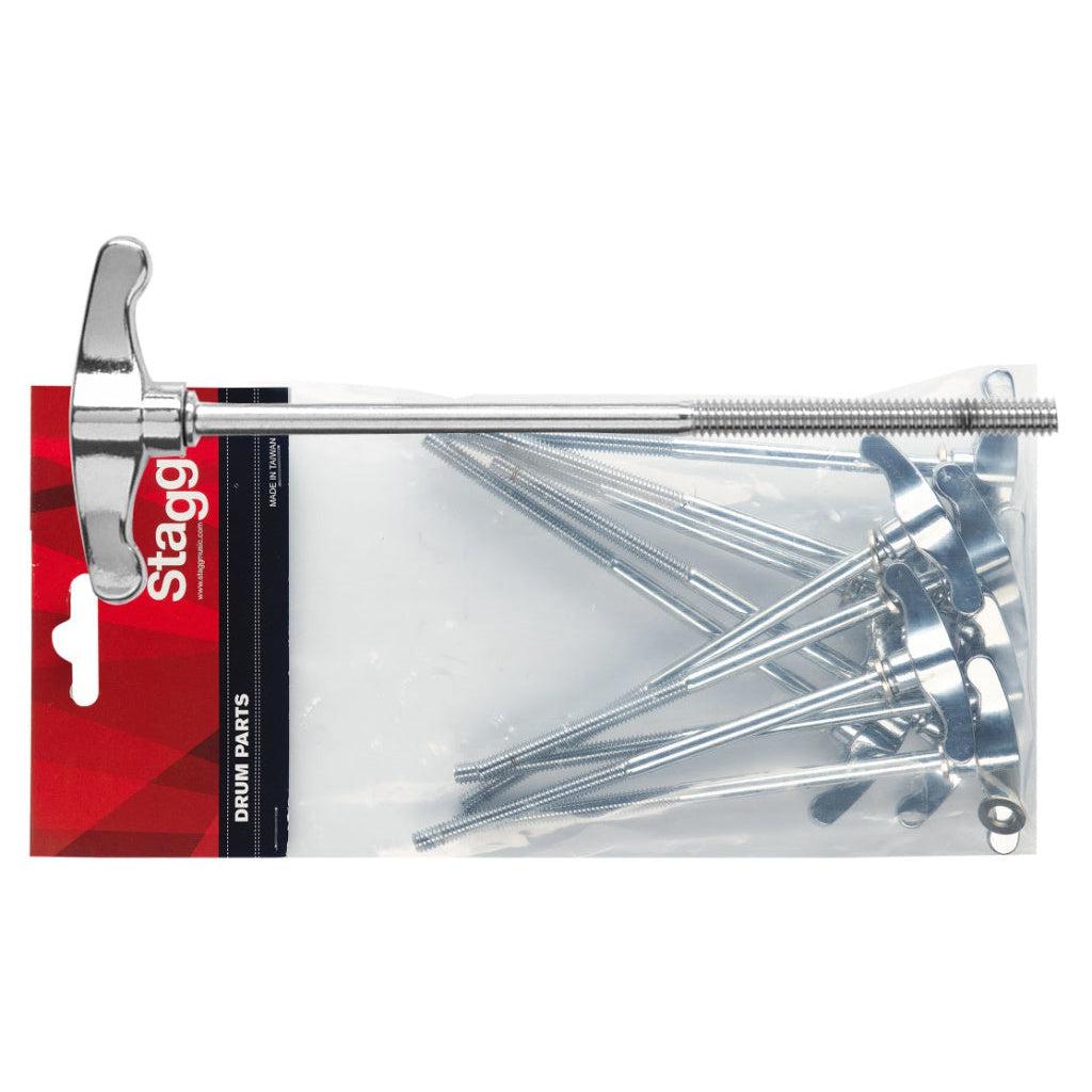 Stagg T-screw for bass drum (10 pcs) - 7 X 115 mm