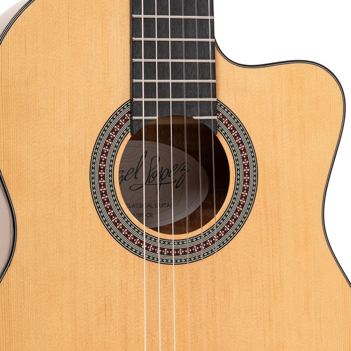 Angel Lopez ALICANTE SM-CE – Klassisk spansk guitar med pickup og cutaway