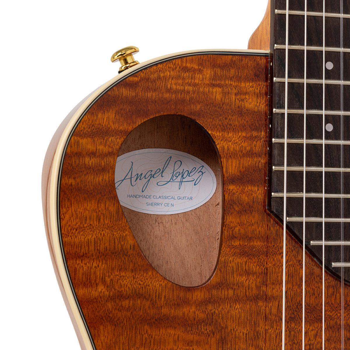 Angel Lopez SHERRY CE N – Hybrid nylonstrenget guitar med pickup, natur