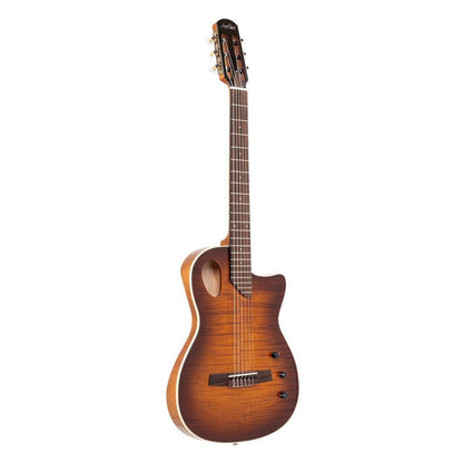 Angel Lopez SHERRY CE TB Hybrid Nylon Electric Semi-acoustic guitar, Tobacco sunburst