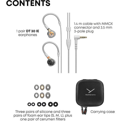 Beyerdynamic DT 30 IE - Professionel IEM med høj passiv støjreduktion