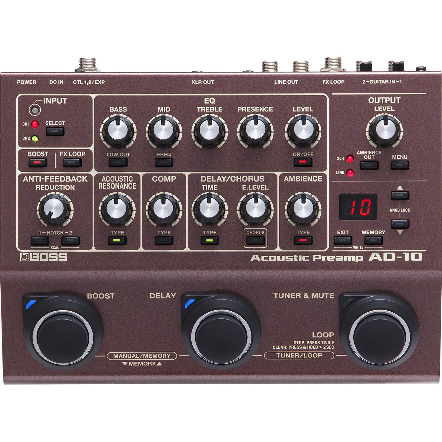 Boss AD-10 Acoustic Preamp & Multi Effects