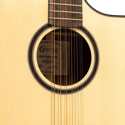 Crafter ABLE G600CE N12 – 12-strenget Grand Auditorium western guitar med pickup