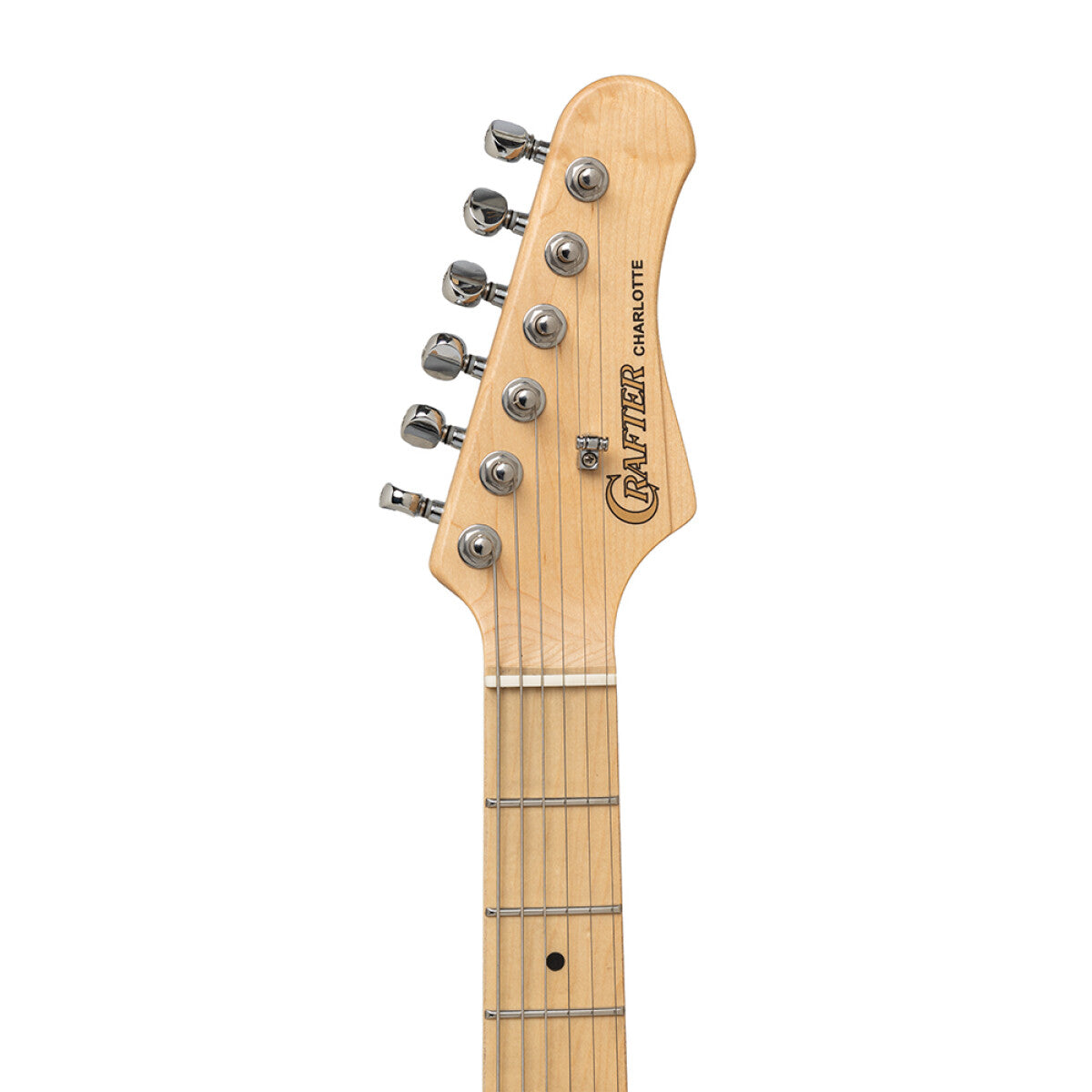 Crafter CHARLOTE SM OW – S-style elguitar HSS med gigbag (Olympic White)