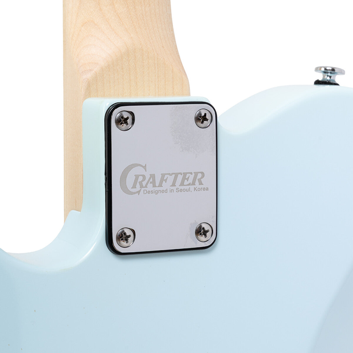 Crafter CHARLOTE TM DB – T-style elguitar med gigbag (Day Blue)