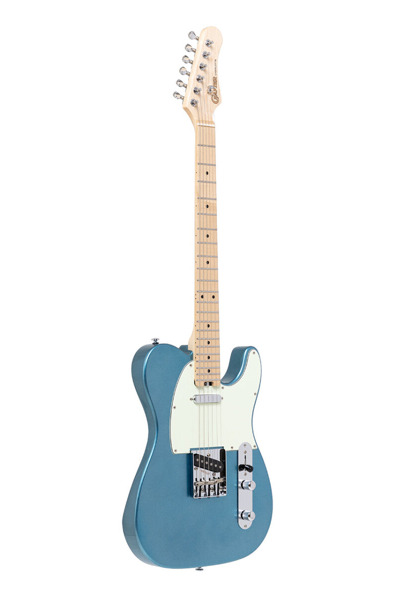 Crafter CHARLOTE TM LPB – T-style elguitar med gigbag (Lake Placid Blue)