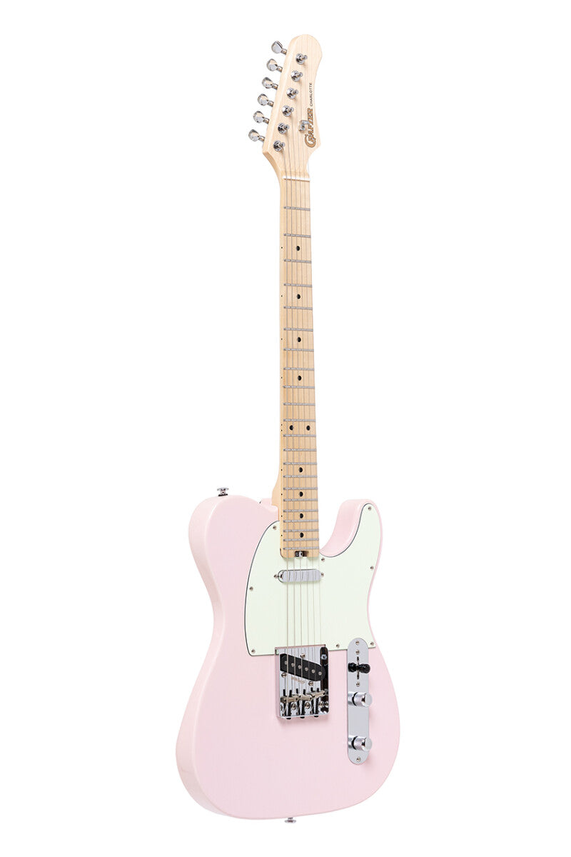 Crafter CHARLOTE TM SP – T-style elguitar med gigbag (Seoul Pink)