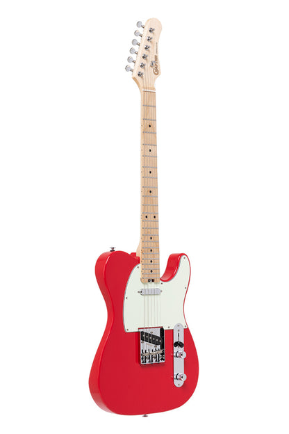 Crafter CHARLOTE TM VR – T-style elguitar med gigbag (Vintage Red)