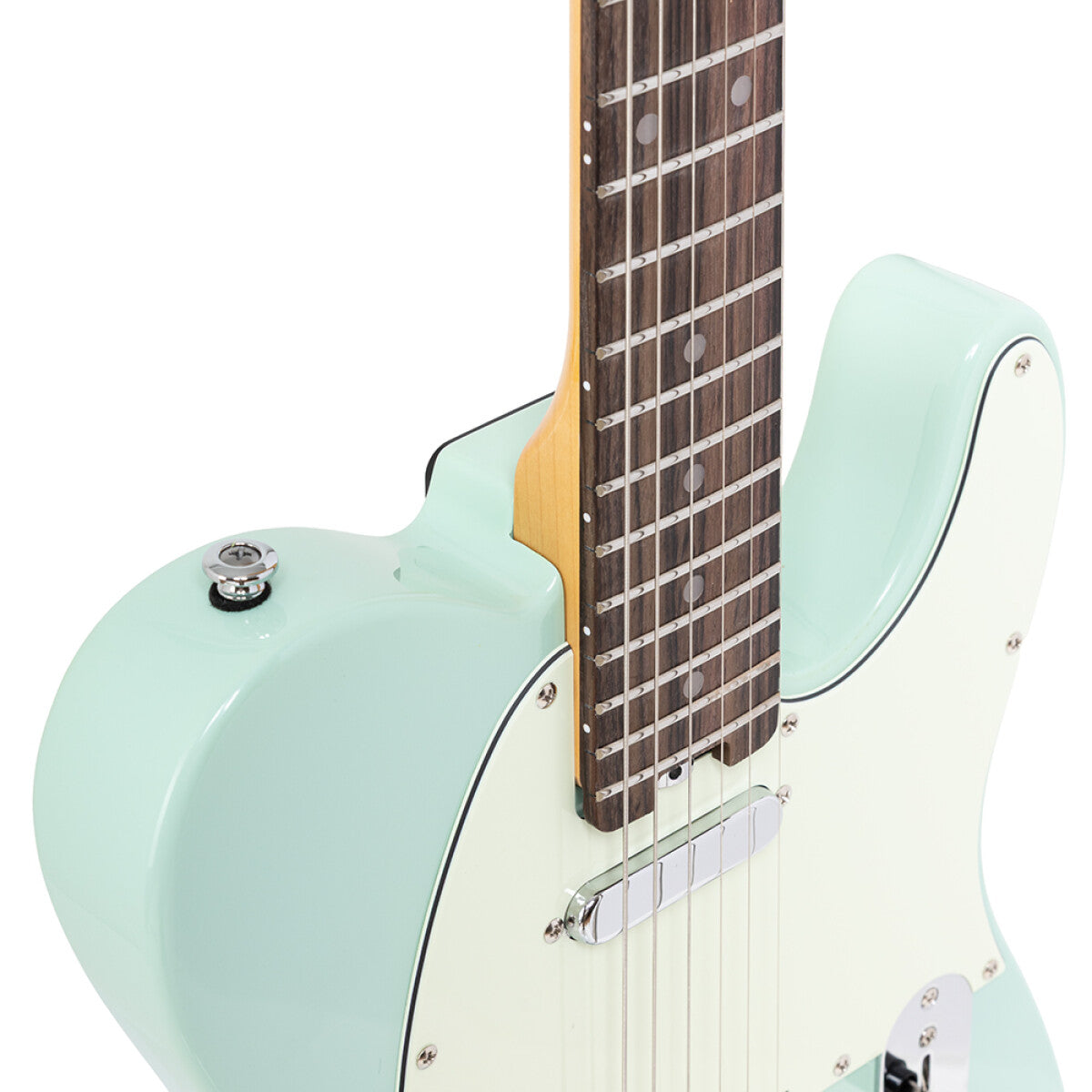 Crafter CHARLOTE TR AG – T-style elguitar med gigbag (Area Green)
