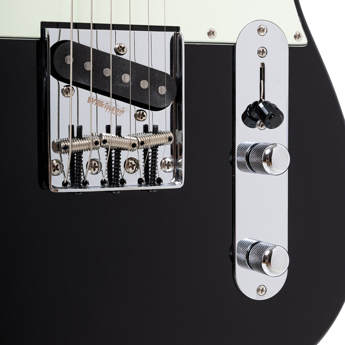 Crafter CHARLOTE TR CBK – T-style elguitar med gigbag (Cosmic Black)