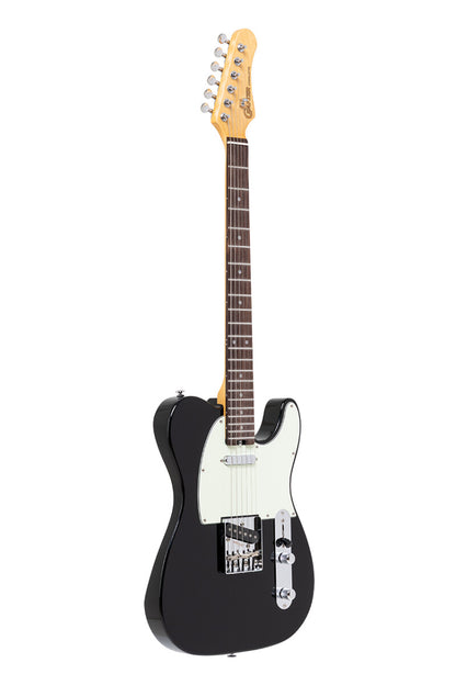 Crafter CHARLOTE TR CBK – T-style elguitar med gigbag (Cosmic Black)