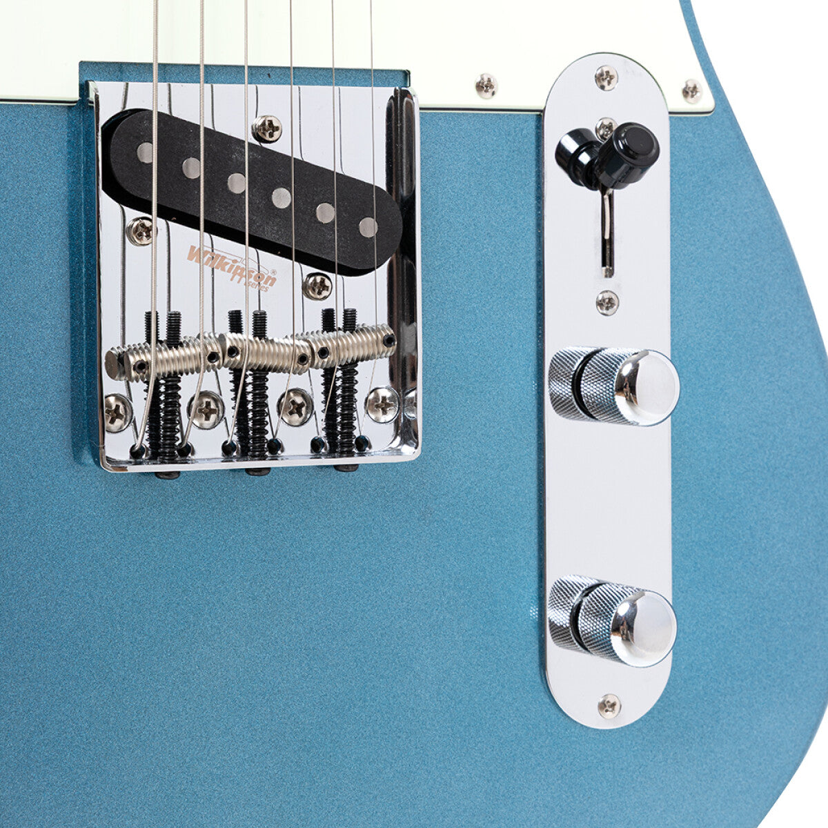 Crafter CHARLOTE TR LPB – T-style elguitar med gigbag (Lake Placid Blue)