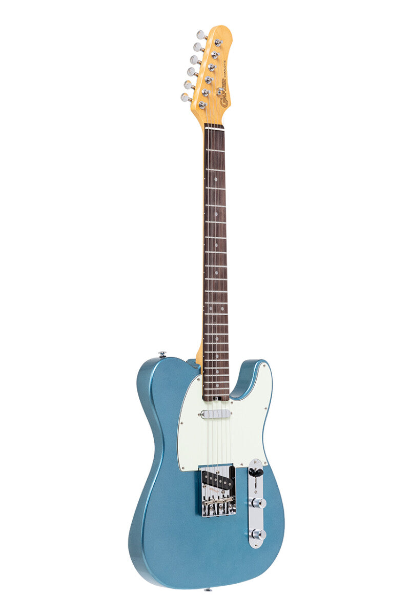 Crafter CHARLOTE TR LPB – T-style elguitar med gigbag (Lake Placid Blue)