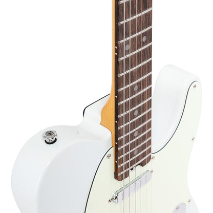 Crafter CHARLOTE TR OW – T-style elguitar med gigbag (Olympic White)