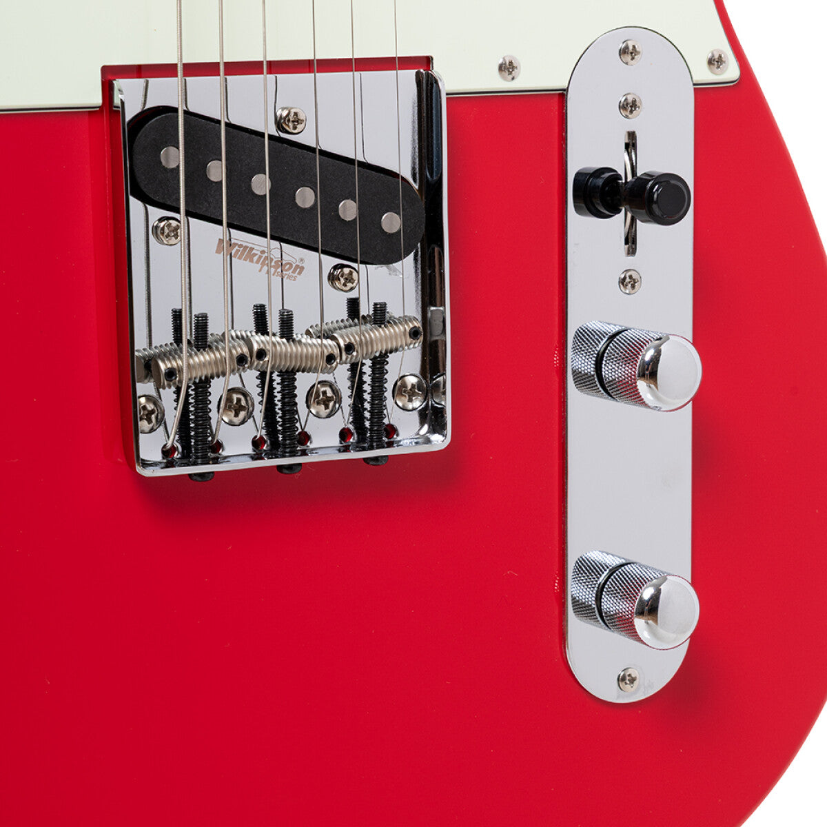 Crafter CHARLOTE TR VR – T-style elguitar med gigbag (Vintage Red)
