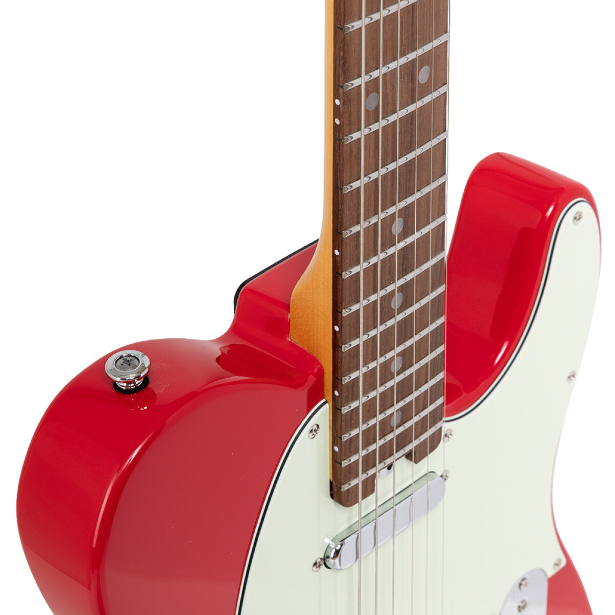 Crafter CHARLOTE TR VR – T-style elguitar med gigbag (Vintage Red)