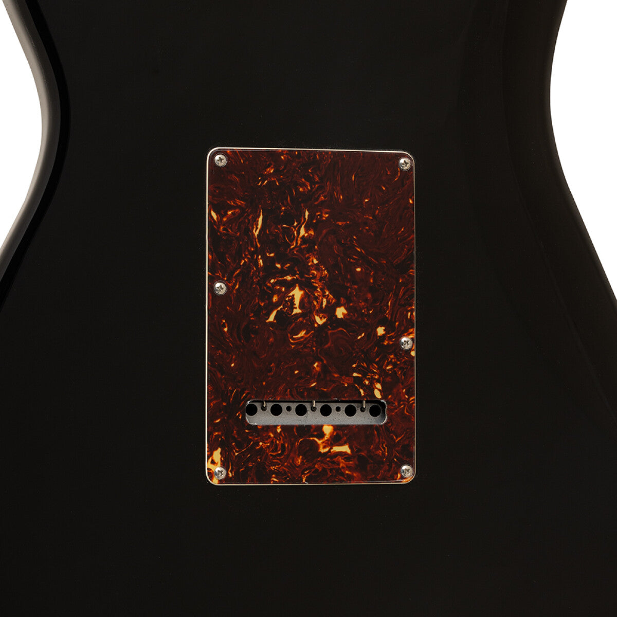 Crafter CREMA SVVSM CB – S-style elguitar HSS med gigbag (Cosmic Black)