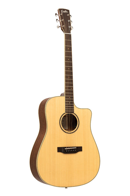 Crafter ES-MAHO DCE NAT – Dreadnought western guitar i massivt mahogni med cutaway