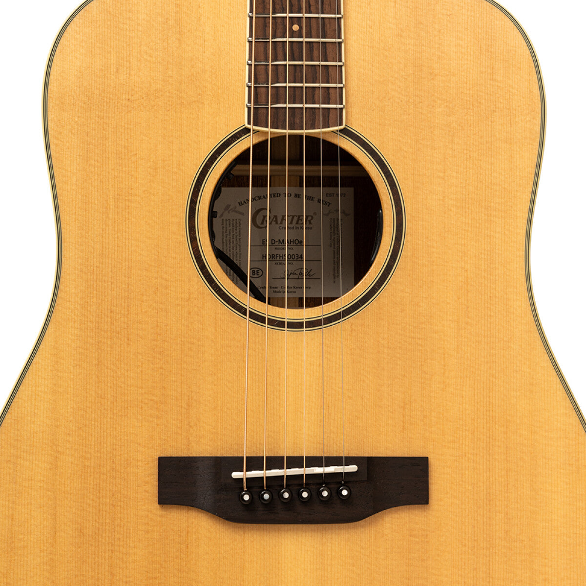 Crafter ES-MAHO DE NAT – Dreadnought western guitar i massivt mahogni