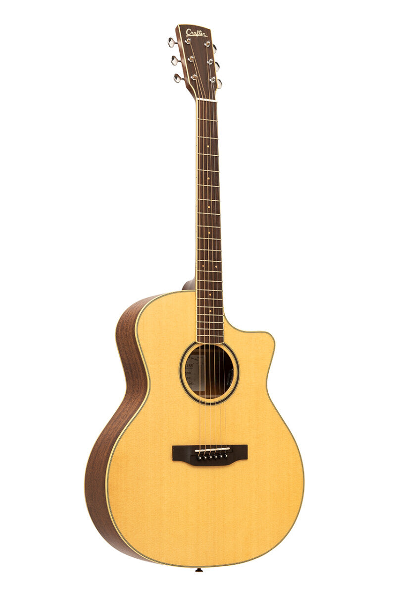 Crafter ES-MAHO GCE NAT – Grand Auditorium western guitar i massivt mahogni