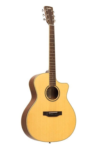 Crafter ES-MAHO GCE NAT – Grand Auditorium western guitar i massivt mahogni