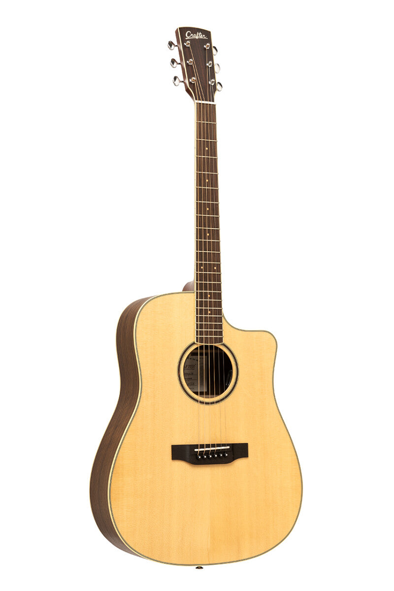 Crafter ES-OVKG DCE NAT – Dreadnought western guitar i massivt ovangkol