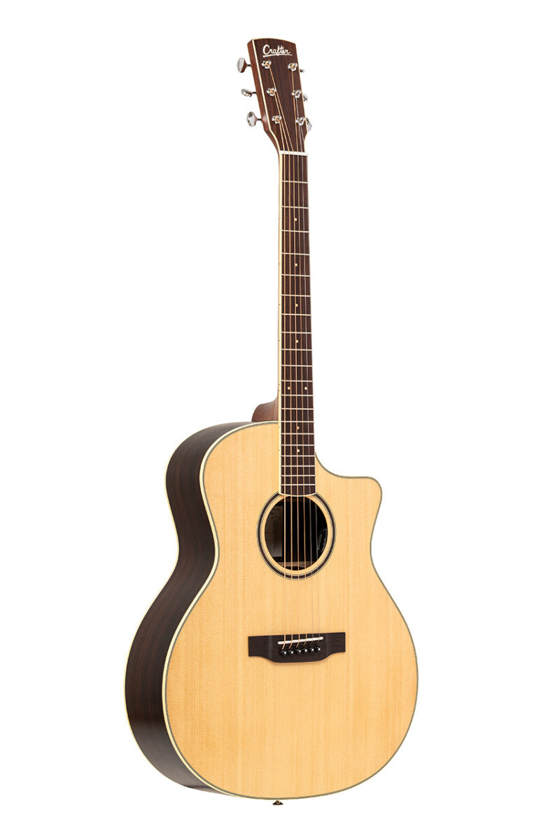 Crafter ES-ROSE GCE NAT – Grand Auditorium western guitar i massivt rosentræ