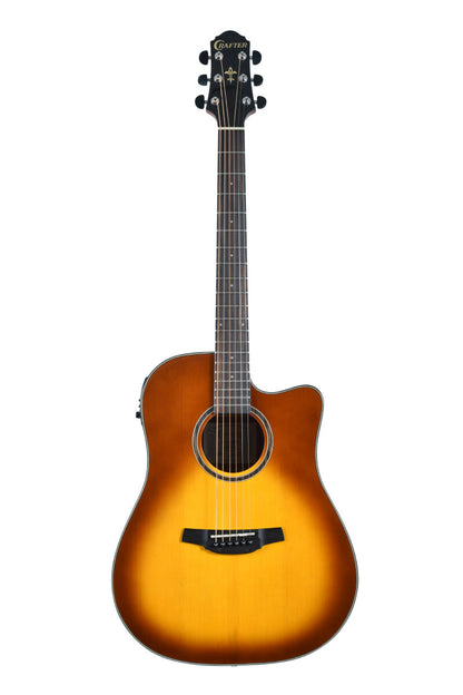 Crafter HD250-CE-BRS – Dreadnought western guitar med cutaway og pickup