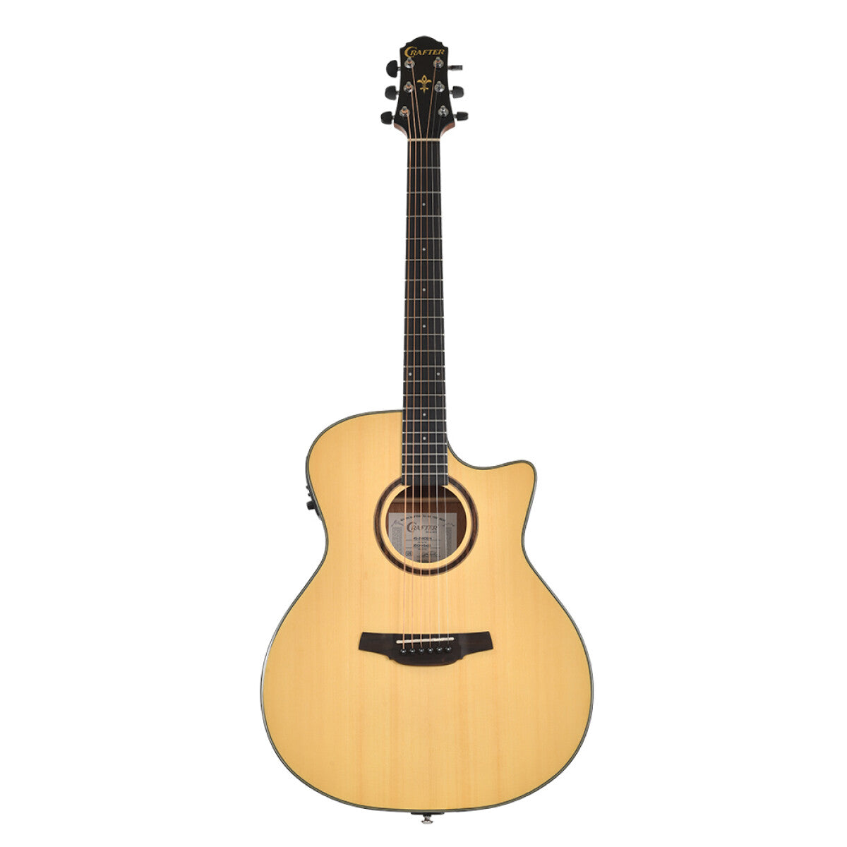 Crafter HG250-CE-N – Grand Auditorium western guitar med cutaway og pickup
