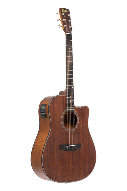 Crafter LITE D15CE – Dreadnought western guitar med massiv mahogni top