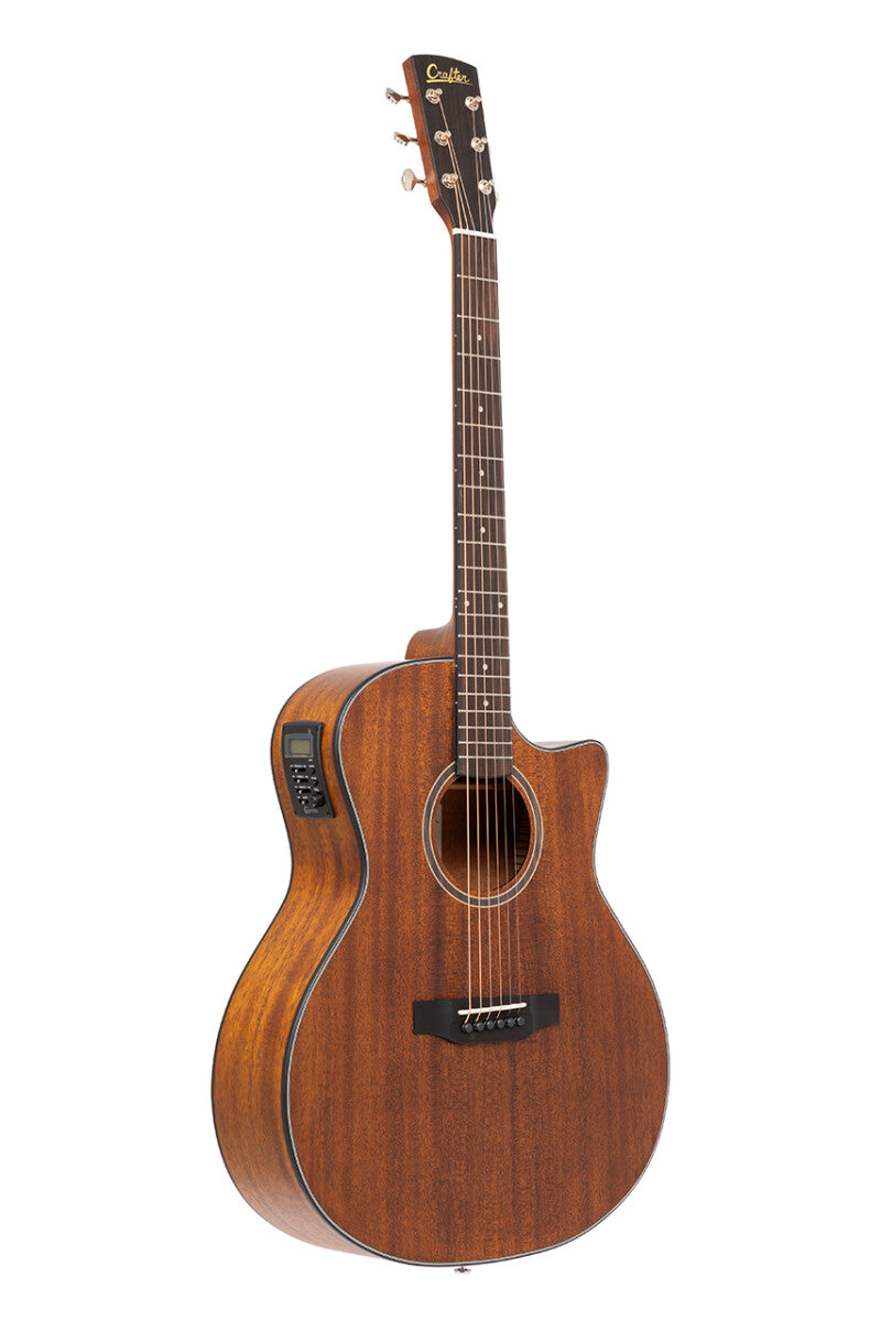 Crafter LITE G15CE – Grand Auditorium western guitar med massiv mahogni top