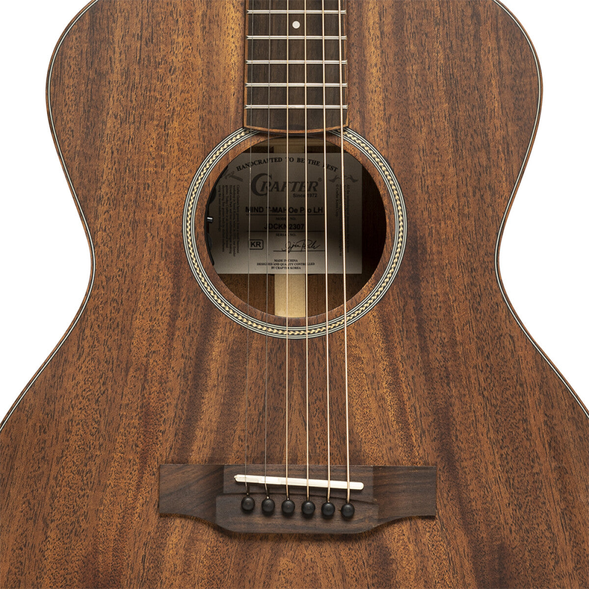Crafter MIND T-MAHO LH – Mind Series venstrehåndet Orchestra elektroakustisk guitar med massivt mahognidæk
