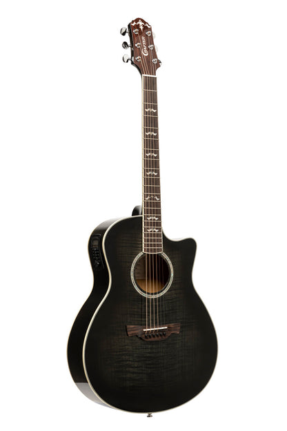 Crafter NOBLE TBK – Small Jumbo western guitar med flamed maple top