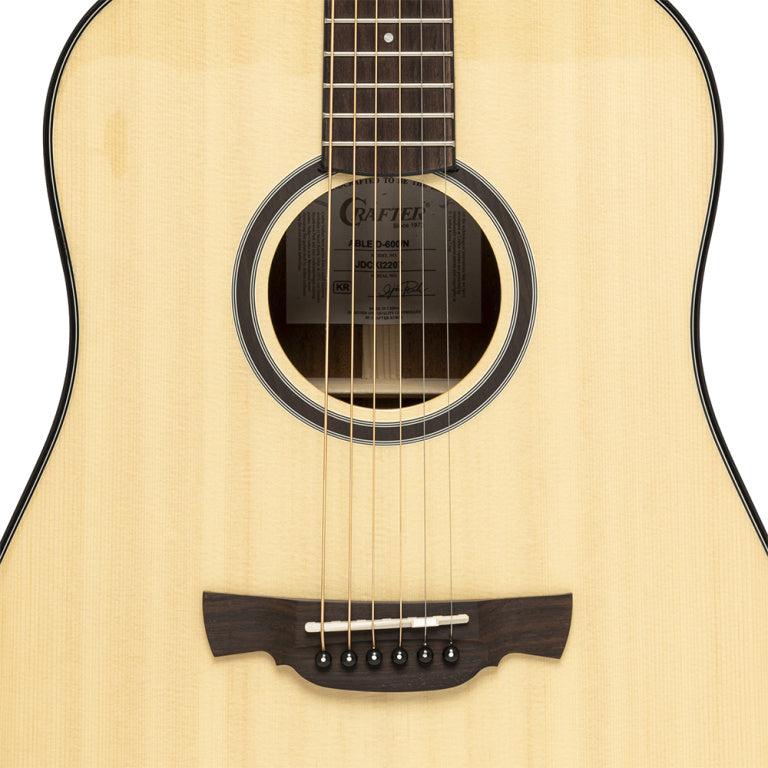 Crafter ABLE D600 N Dreadnought guitar med massiv gran dæk